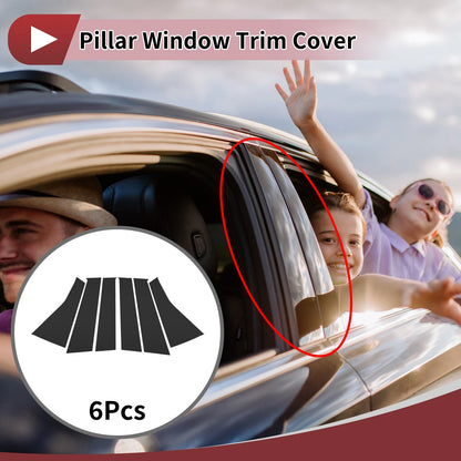 Door Pillar Window Trim for Nissan NOTE E12/E13 Black (2013-2019)