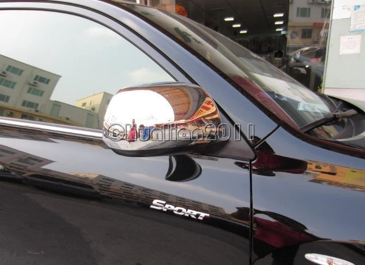 Chrome Side Mirror Cover Trim for Toyota Highlander (2008-2013)