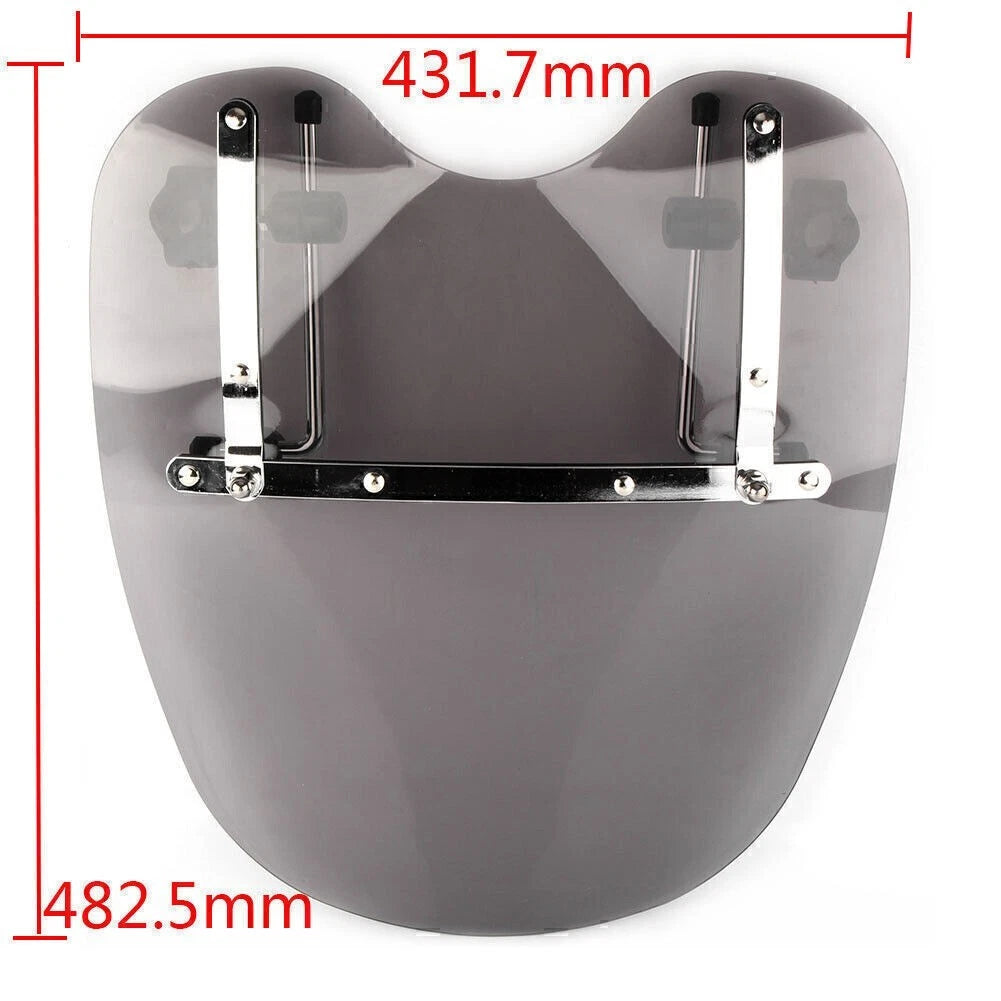 19" Windshield Windscreen w/Bracket for Harley Fatboy Softail Road King