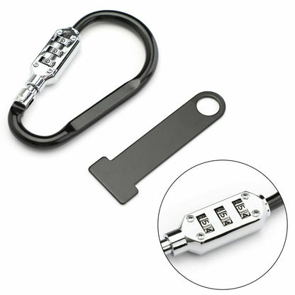 Helmet Lock Quick Release Buckle Fastener for Motorcycle Scooter Biker