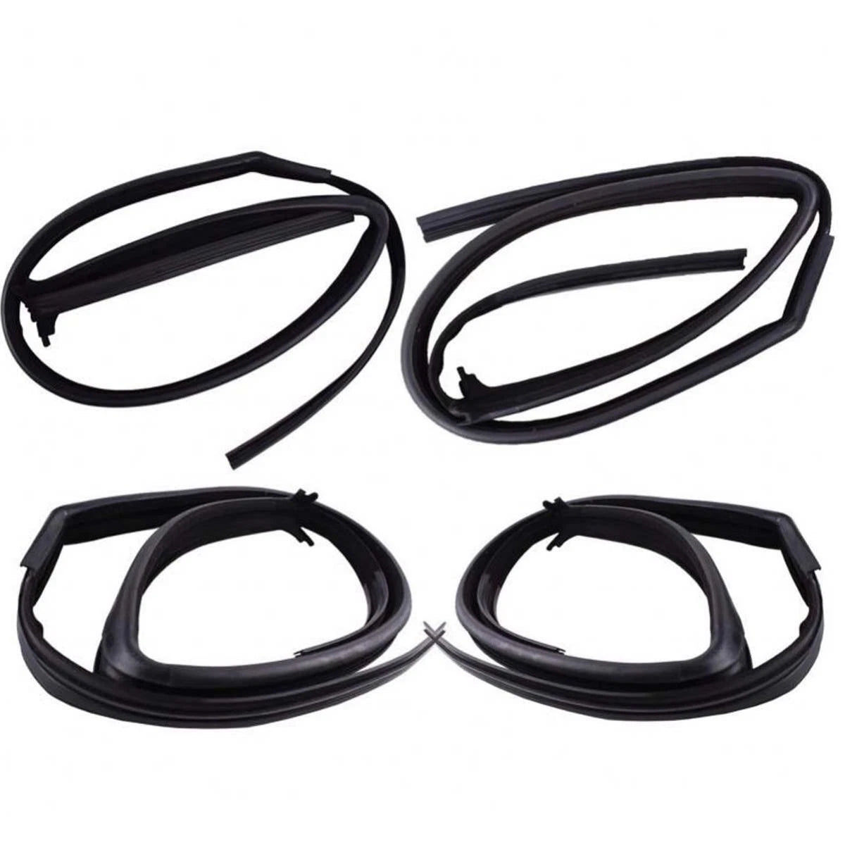 Glass Run Door Channel w Vent Set 4 Fits Nissan Frontier D22 4D UTE 1998-05 D05