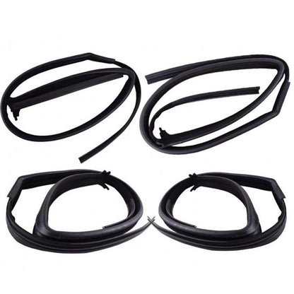 Glass Run Door Channel w Vent Set 4 Fits Nissan Frontier D22 4D UTE 1998-05 D05