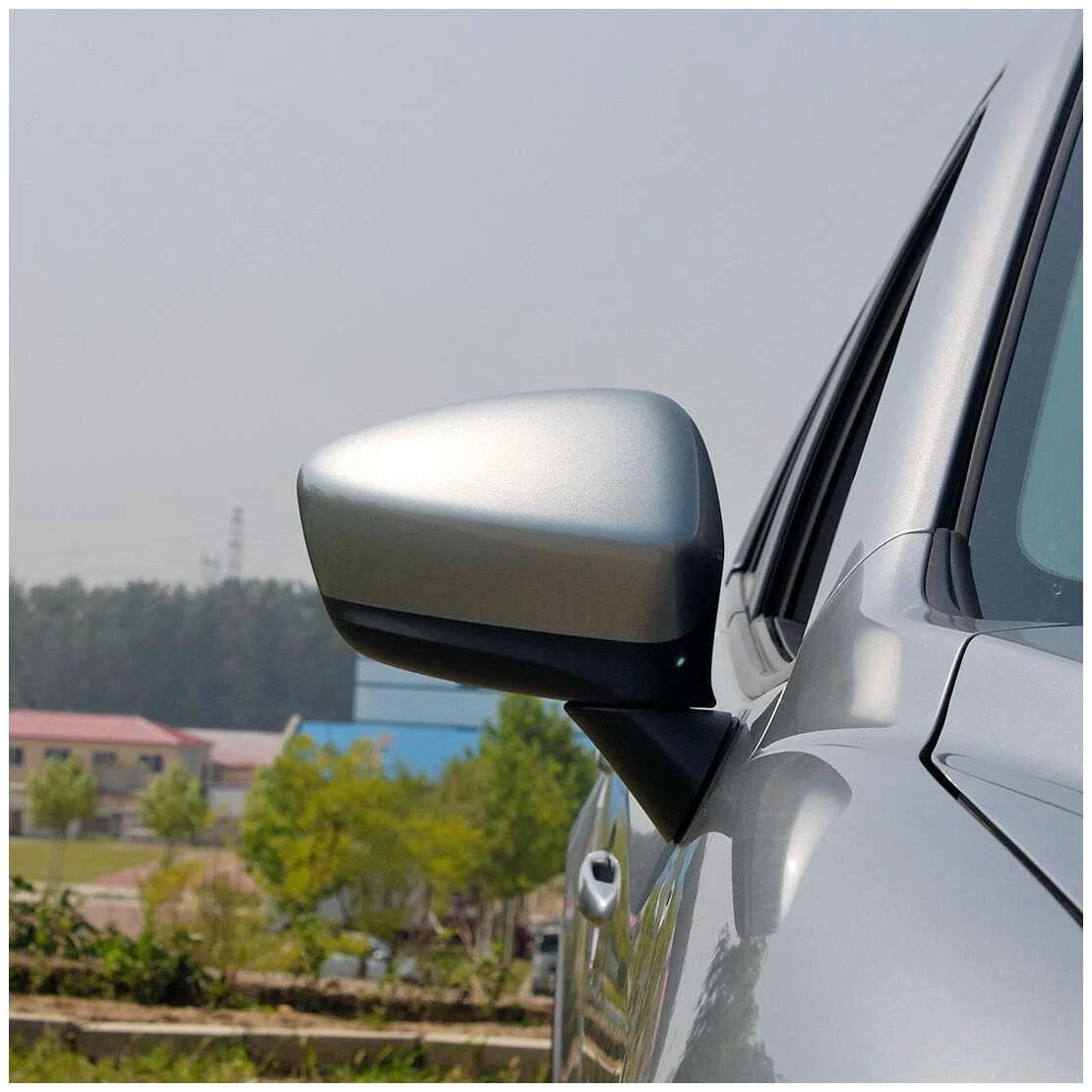 Silver Rearview Mirror Cover Right Side for Mazda CX-5 (2013-2014)