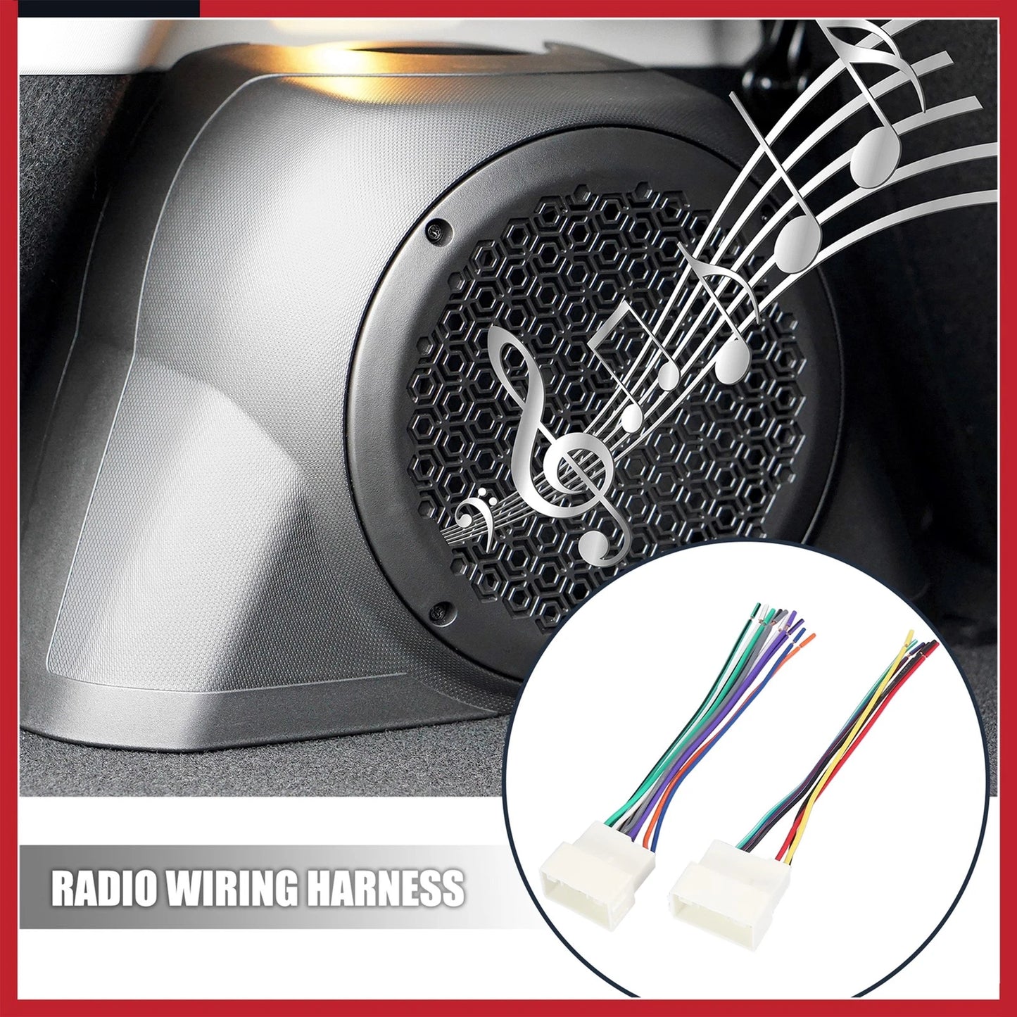 Stereo CD Player Wiring Harness for Hyundai Elantra (2001-2006)