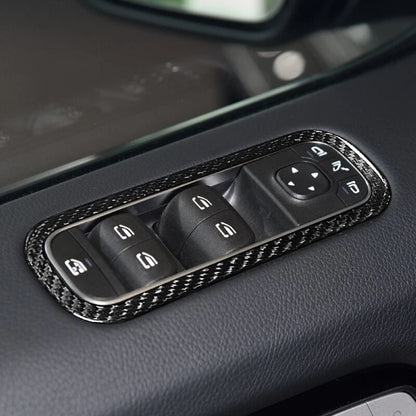 Real Carbon Fiber Window Lift Panel Cover Trim for Benz G500 G63 W464 2019-2023