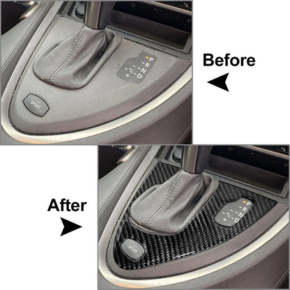 Carbon Fiber Automatic Gear Shift Panel Cover for BMW 6 Series E63 (2004-2010)