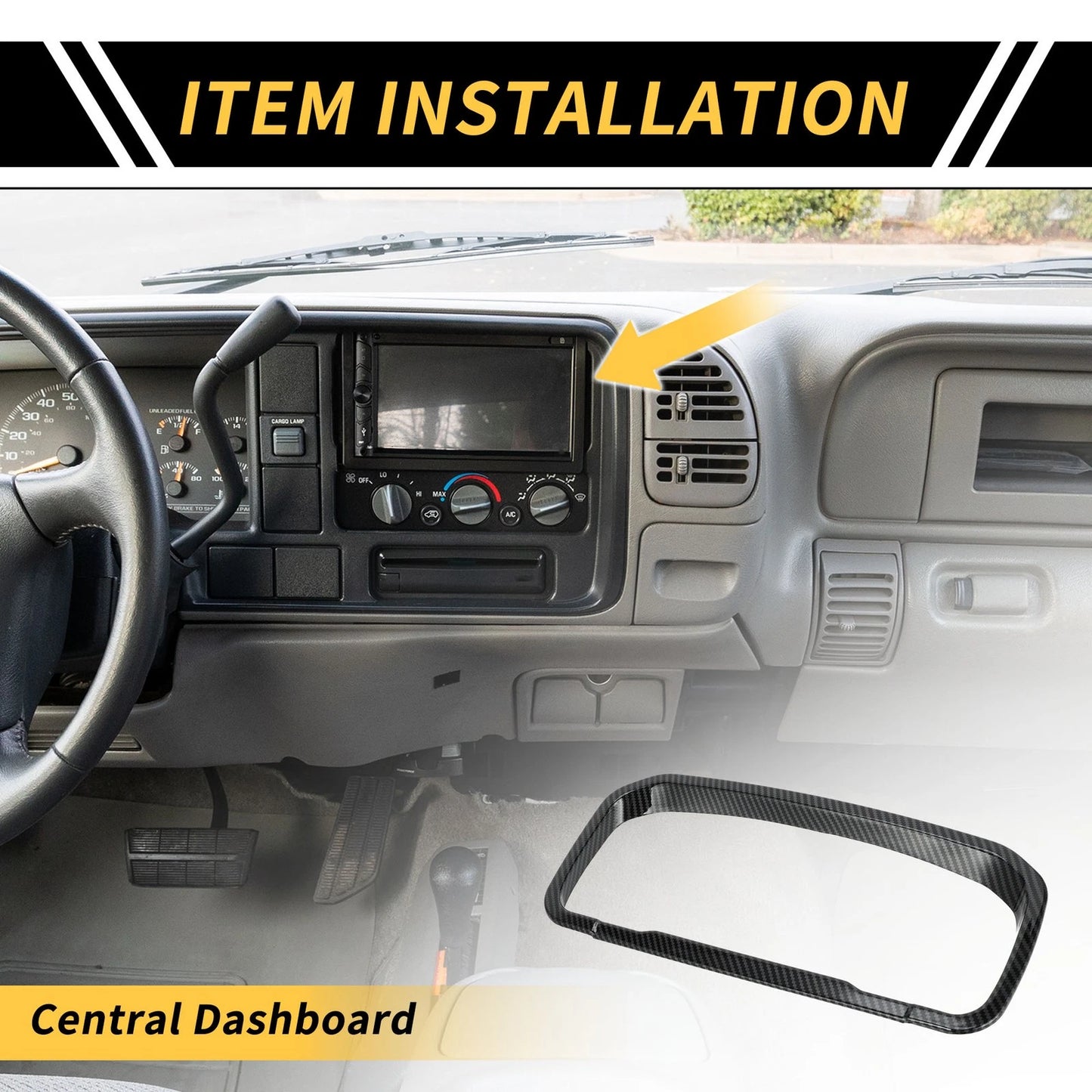 Carbon Fiber Dashboard Meter Frame Cover Trim for Ford Maverick (2022-2024)