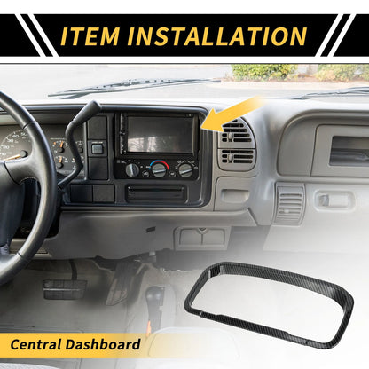 Carbon Fiber Dashboard Meter Frame Cover Trim for Ford Maverick (2022-2024)