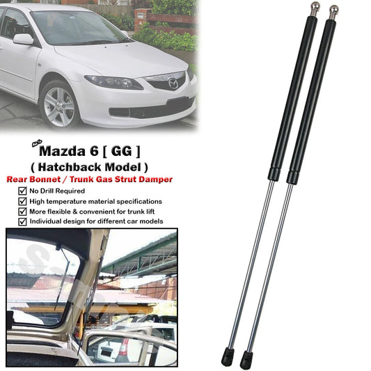 2 x Gas Shock Struts for Mazda 6 5-Door Hatchback (2002-2007)
