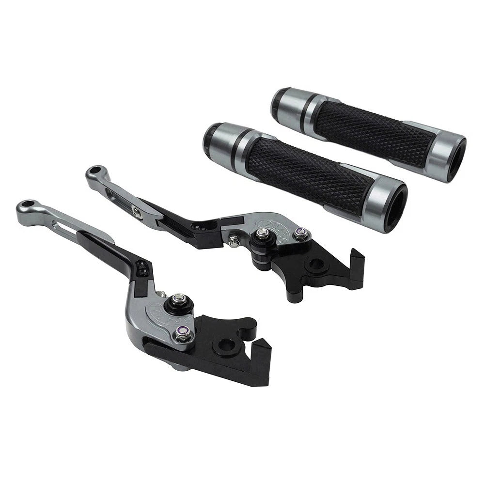 Handlebar Grips & Brake Clutch Levers Set for Kawasaki ZX1400 ZX14R ZZR1400