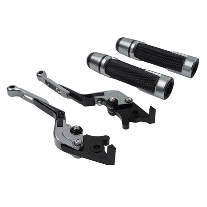 Handlebar Grips & Brake Clutch Levers Set for Kawasaki ZX1400 ZX14R ZZR1400