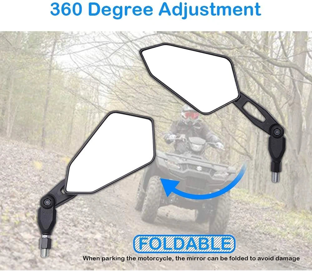 Rearview & Side Mirrors for Honda CB 500, 450, CBR 600, KTM ATV