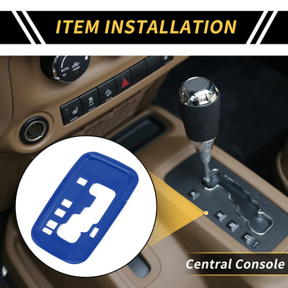Center Console Gear Shift Frame Panel Cover for Jeep Wrangler JK JKU (2007-2018)