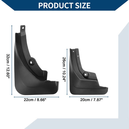 Mud Flaps Splash Guards 1 Set for Peugeot 4008 (2017-2022)
