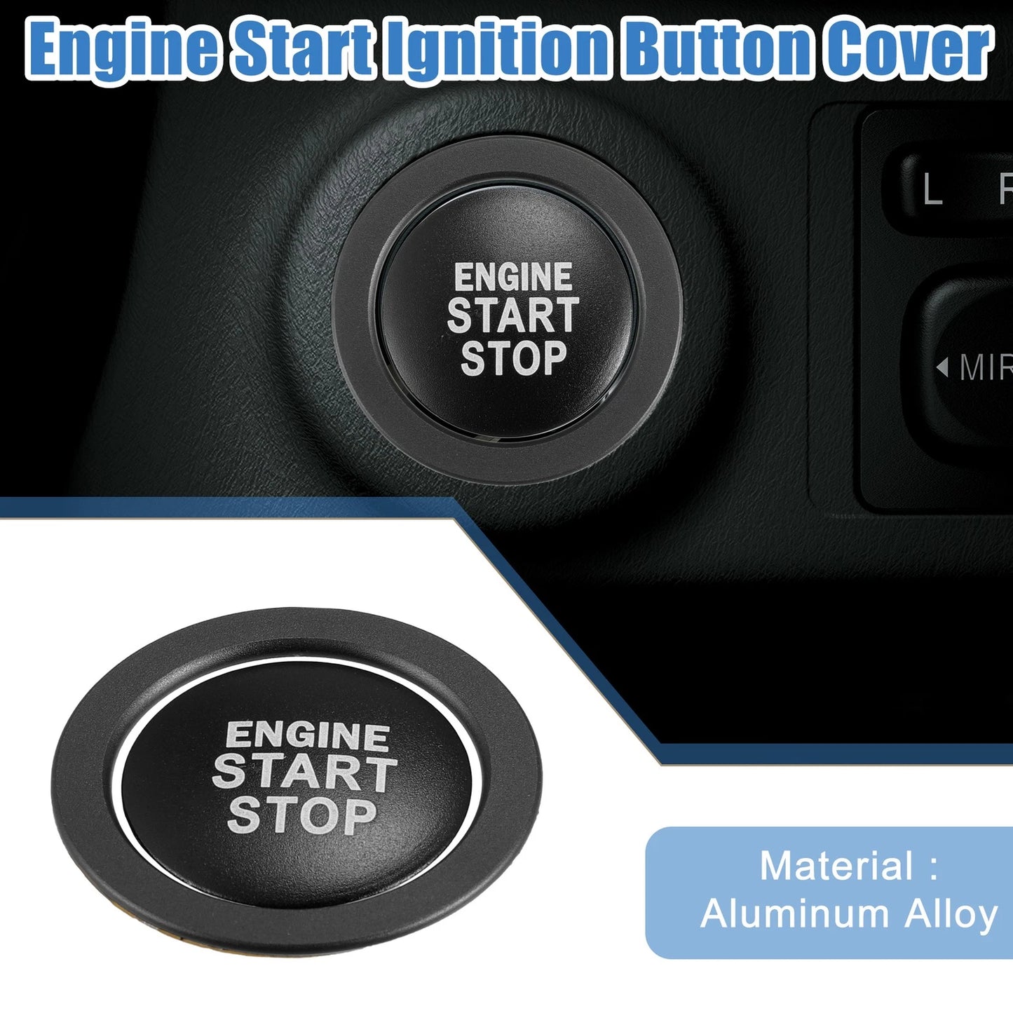 Ignition Button Cover Decal for Toyota Camry, Prius, RAV4, Corolla (2007-2023)