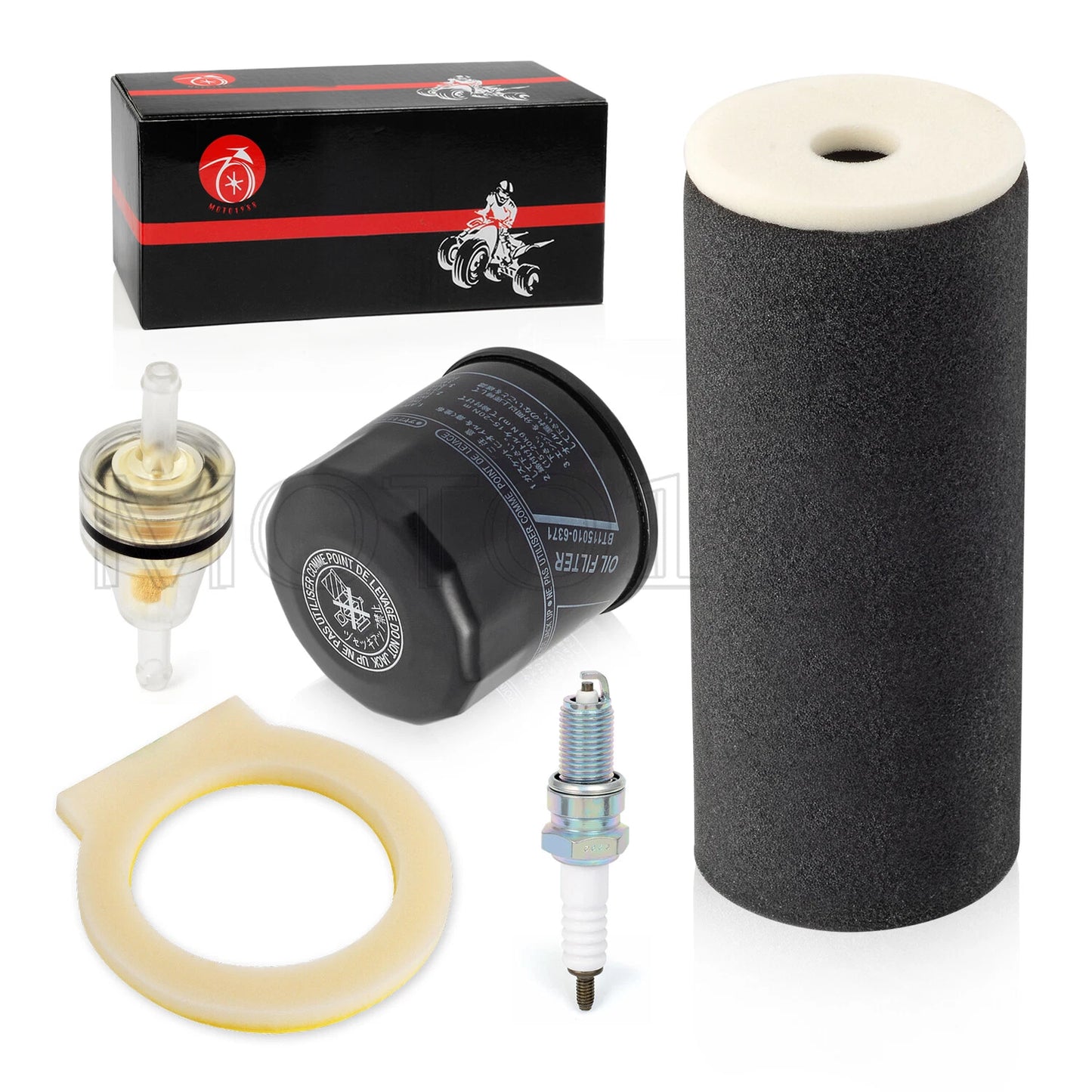 Air Filter, CAP, Oil Filter, Spark Plug for Yamaha Grizzly 660 YFM660 2002-2006