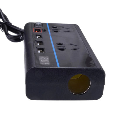 200W Car Power Inverter DC 12V to 110V with 4 USB Ports for Car