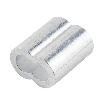 250Pcs Thimble & 6 Size Crimping Loop Sleeves for Wire Rope Cable