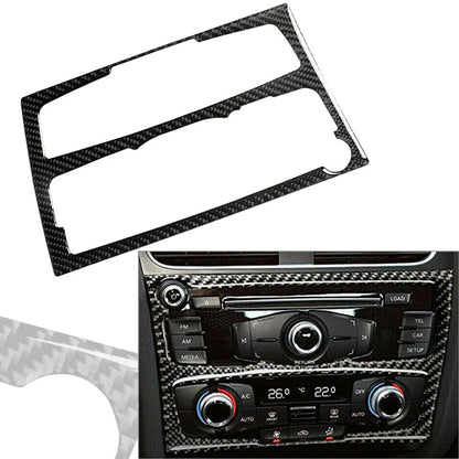 Carbon Fiber AC/CD Panel Frame Cover Trim for Audi A4 B8 A5 (2010-2016)