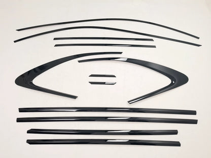 Glossy Black Window Side Stripe Molding Cover Trim for Jaguar F-PACE (2016-2020)