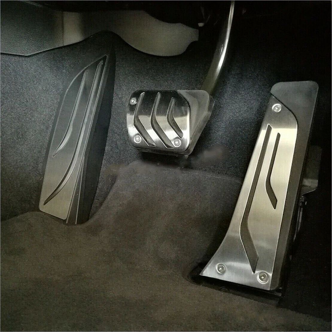 3x Footrest Gas Brake Pedal Covers for BMW 1 2 3 4 Series (2012-2020)