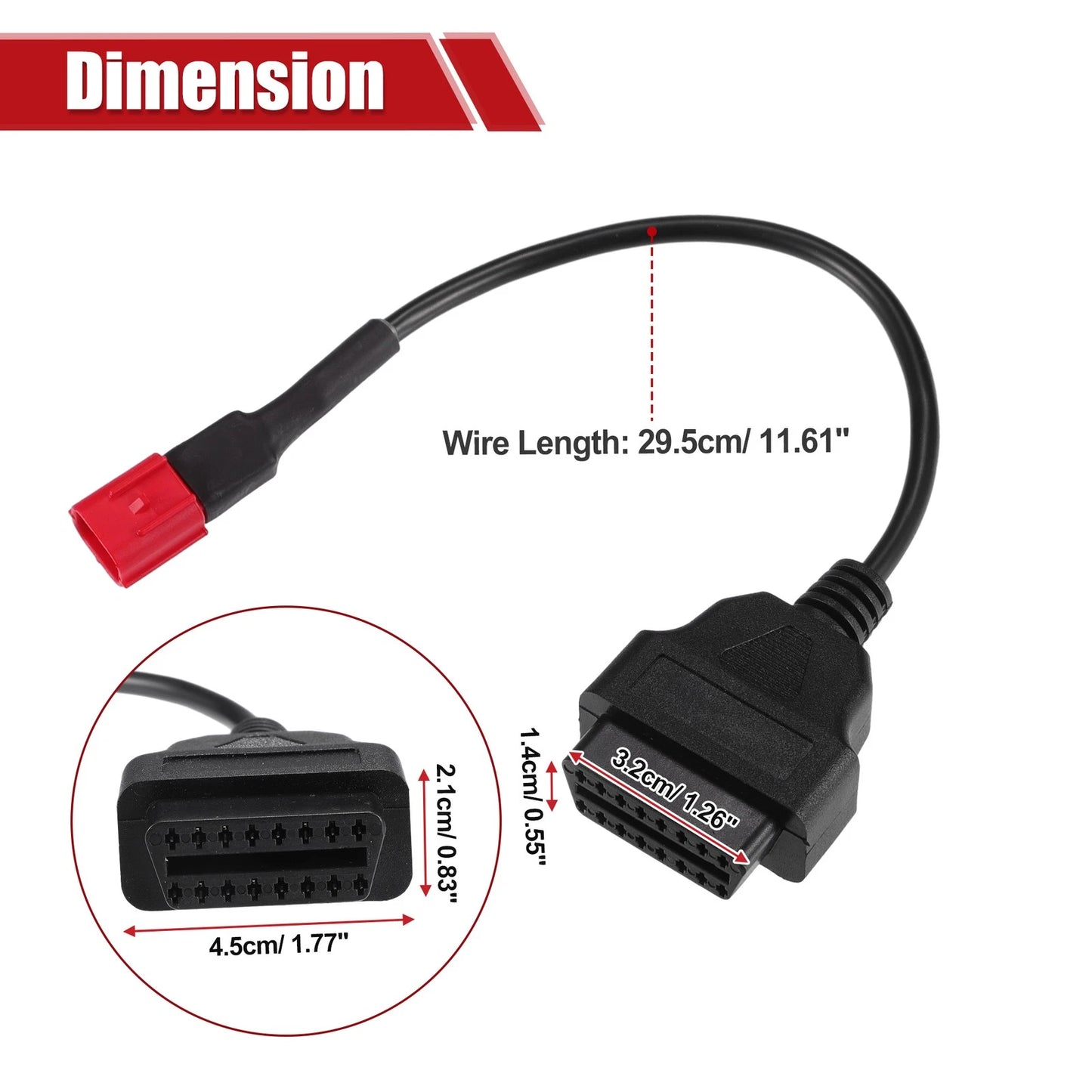 OBD2 Adapter Cable for Guzzi/Kawasaki/Suzuki