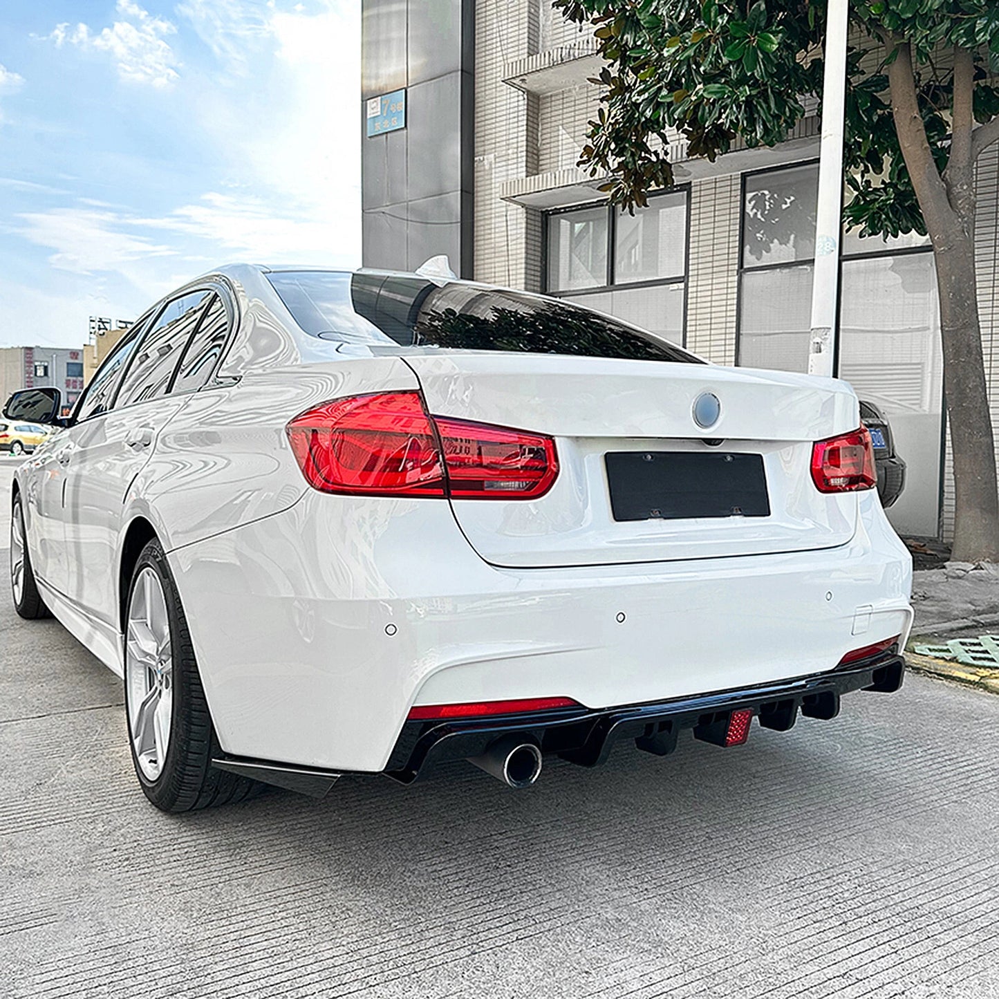 Rear Bumper Diffuser Lip for BMW 3 Series F30 M Sport (2013-2019)
