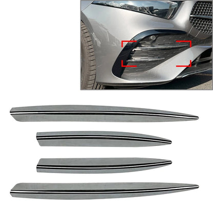 Fog Light Strips Grille Cover Trim Chrome for Mercedes Benz A Class (23-)