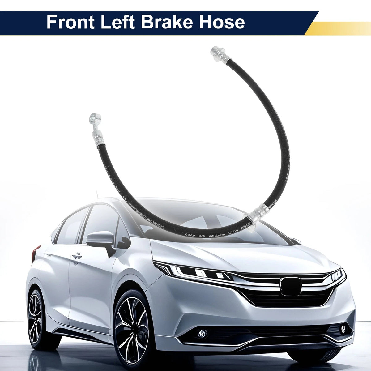 Front Left Brake Hose for Honda Crider 2013-2020 Hydraulic Hose 2 x 01465T4NH01