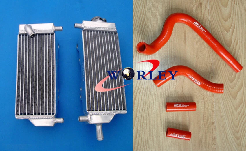 Aluminum Radiator + Hose for Honda CR250R 1992-1996 ()