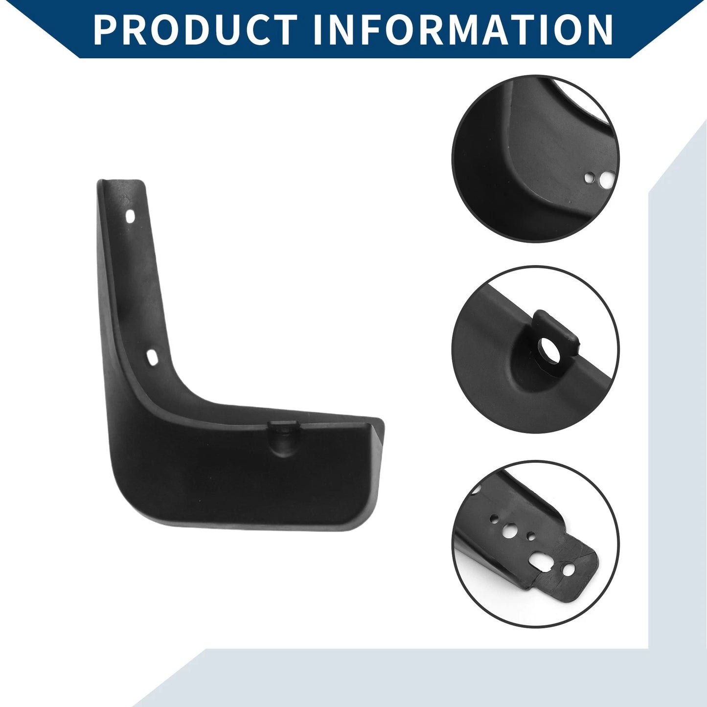 Mud Flaps Splash Guards 1 Set for Kia K3S Hatchback (2015-2017)
