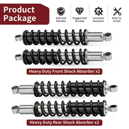 Front/Rear Shock Absorber 4pcs for Honda Rubicon 500 TRX500 FA/FGA 2001-2014