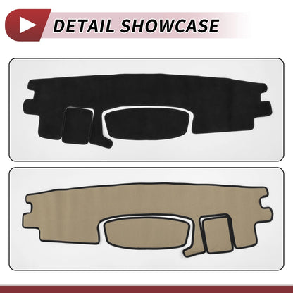 Dashboard Cover Mat for Toyota Roomy Tank 2016-2020 Sun Protector Black