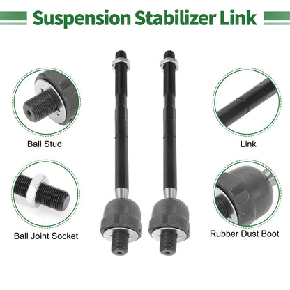 10 Pcs Front Suspension Kit Tie Rod Ends for Ford F-150 (2004-2023)