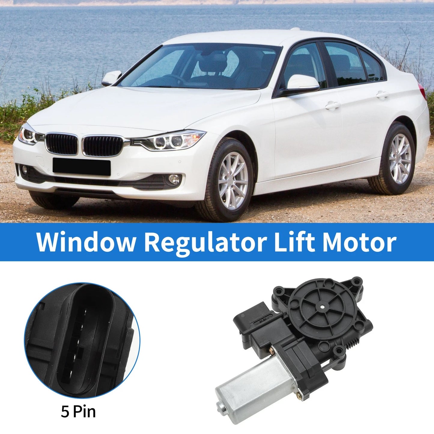 Power Window Regulator Lift Motor for BMW 1 Series, 3 Series (2004-2013)