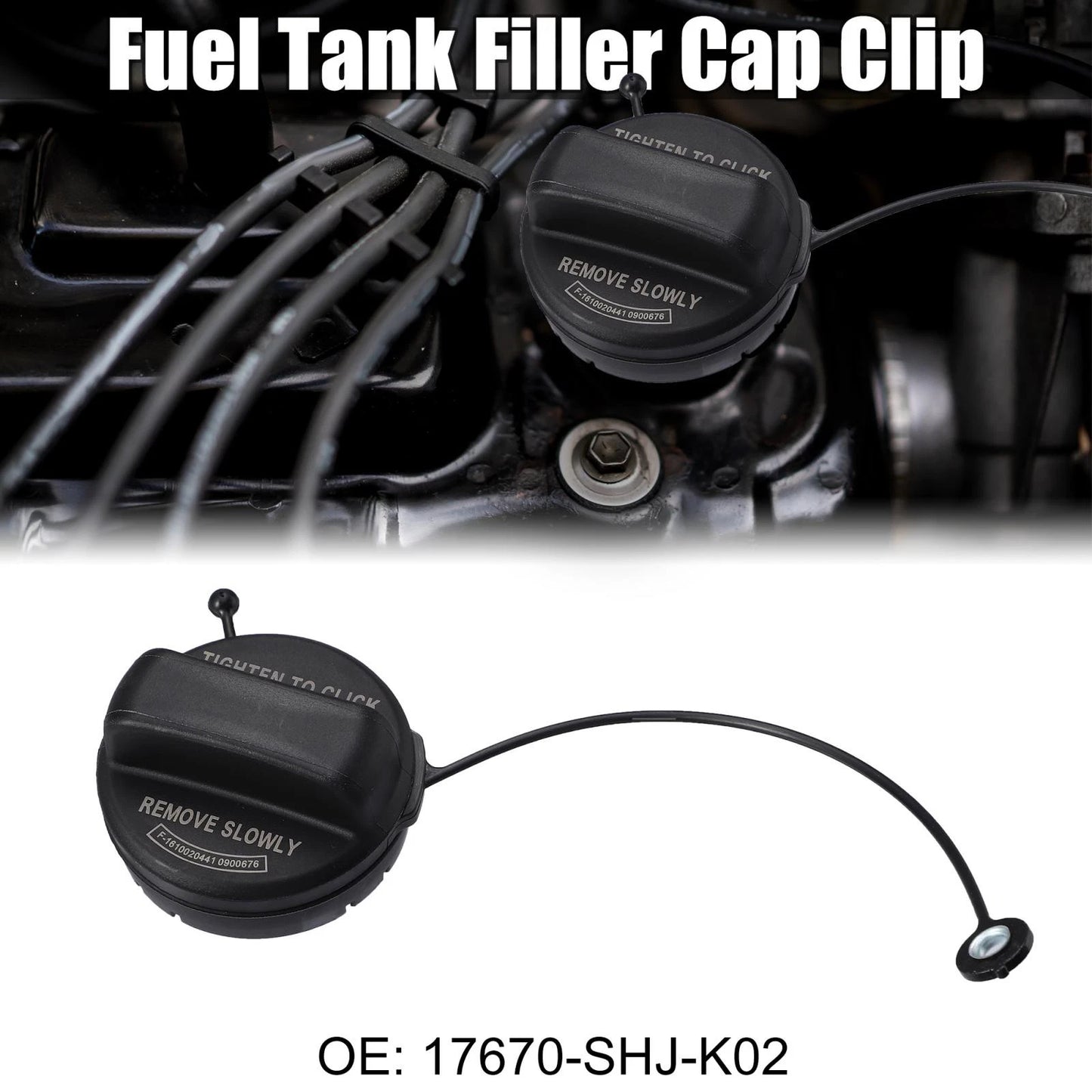 Gas Engine Oil Filler Cap Plug Cover for Honda Accord (2003-2007)