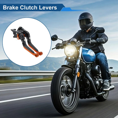 Brake Clutch Levers 1 Pair for Kawasaki Z250SL (2016–2017)