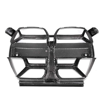 Real Carbon Fiber Front Bumper Grille Cover For BMW G80 M3 M4 G82 G83  2021-2024