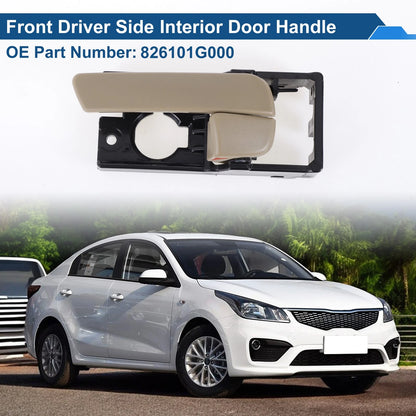 Front Passenger Side Door Handle for Kia Rio (2012-2017) Beige Black