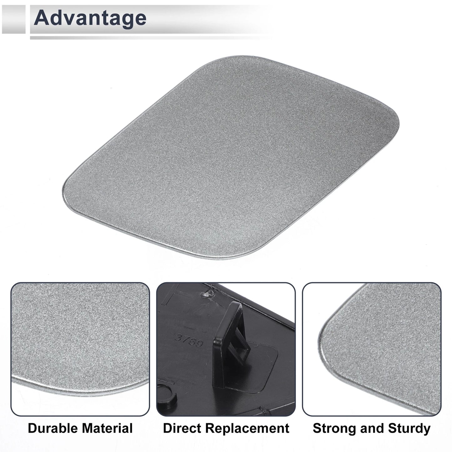 Gray Front Right Bumper Headlight Washer Nozzle Cover for Volvo XC60 (2010-2023)