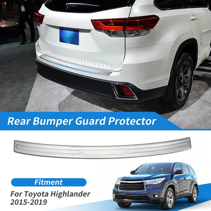 Rear Bumper Guard Protector Door Entry Guard for Toyota Highlander (2015-2019)