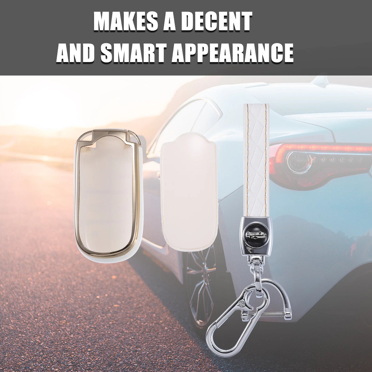 Smart Key Fob Case Cover Set for Jeep Grand Cherokee Renegade (2011-2023)