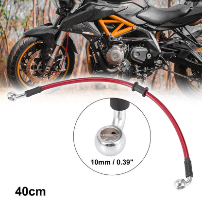 Universal / 40cm / Motorcycle Brake Clutch Oil Hose Line Pipe Hydraulic Red