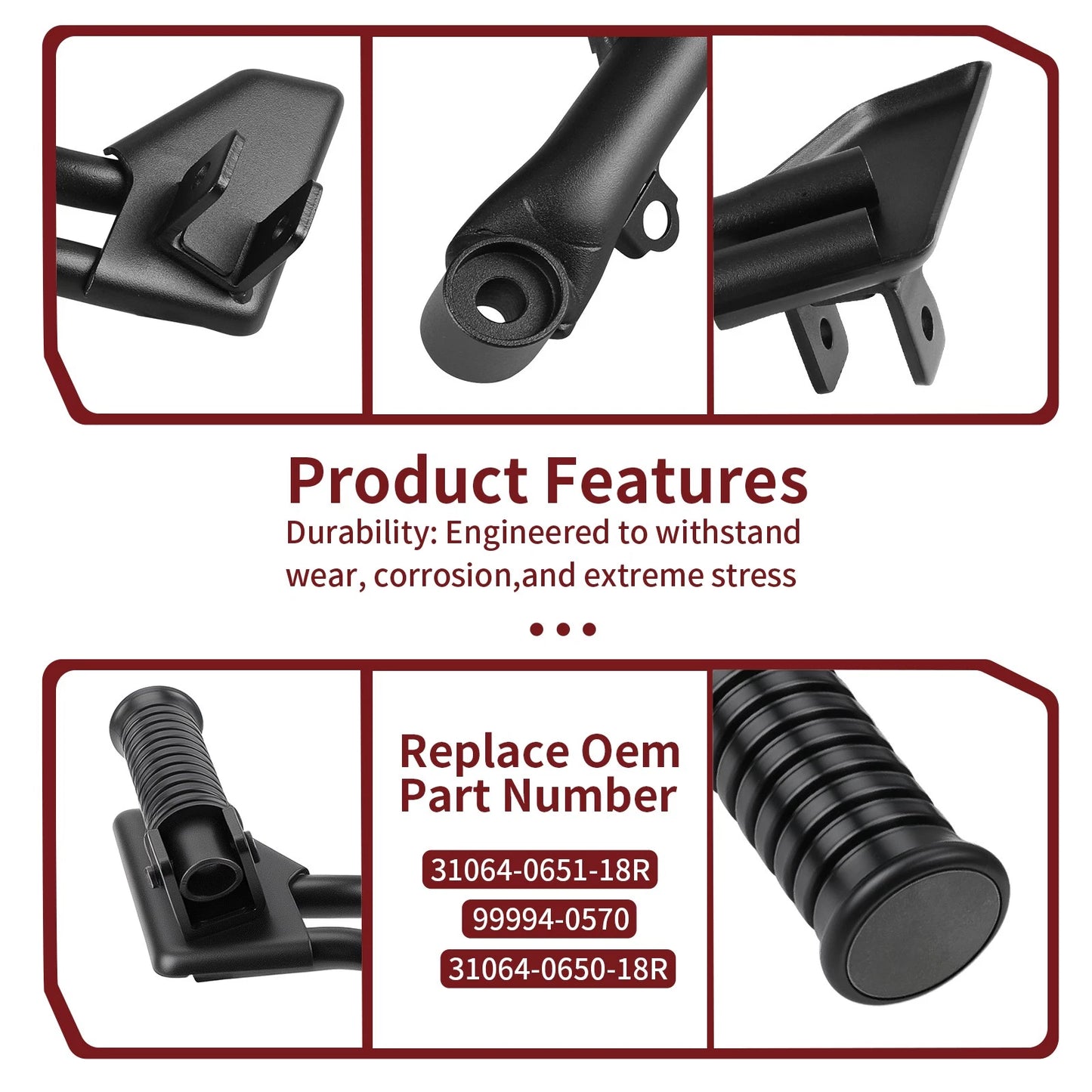 Kawasaki Vulcan S 650 EN650 Passenger Footrest Footpegs Set 2015-2024