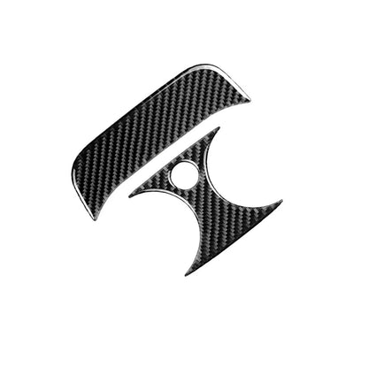 Carbon Fiber Rear Air Outlet Vent Cover Trim Fit For Benz C-Class W205 2015-2018