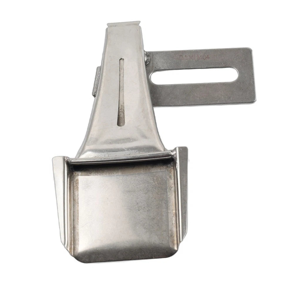 Overlapping Edges Belt Loop Folder for Industrial Two Needle Sewing Machine