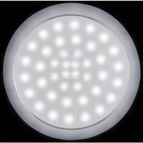 LED Round Touch On-Dim-Off Light for 12/24 Volt Applications, 24 LEDs
