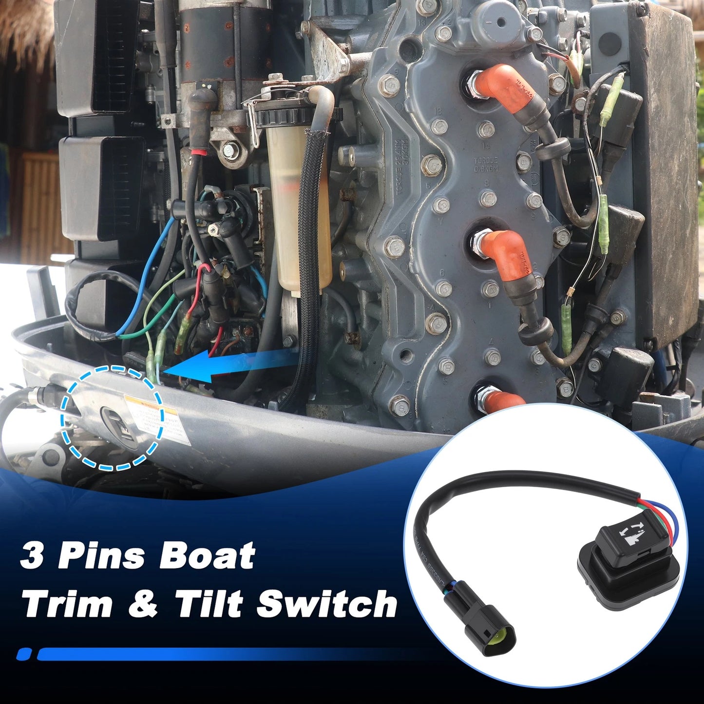 Trim and Tilt Switch for Yamaha 4 Stroke 150–300 HP