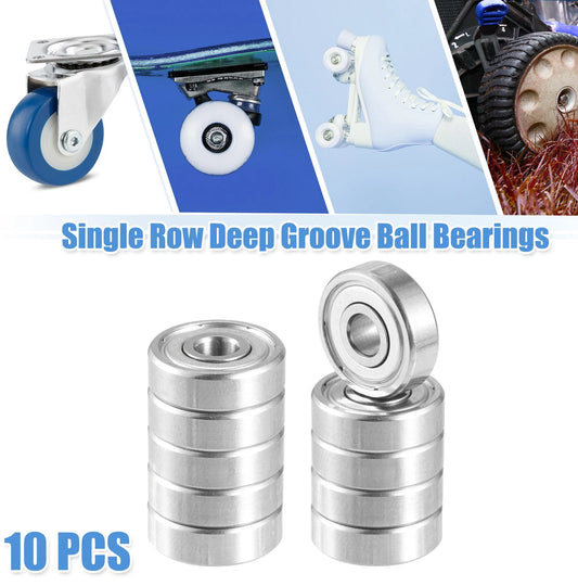 10pcs 5x16x5mm Double Metal Shield Single Row Deep Groove Ball Bearings