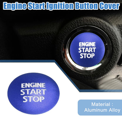 Engine Start Stop Ignition Button Cover for Toyota Tacoma (2016-2021) Blue